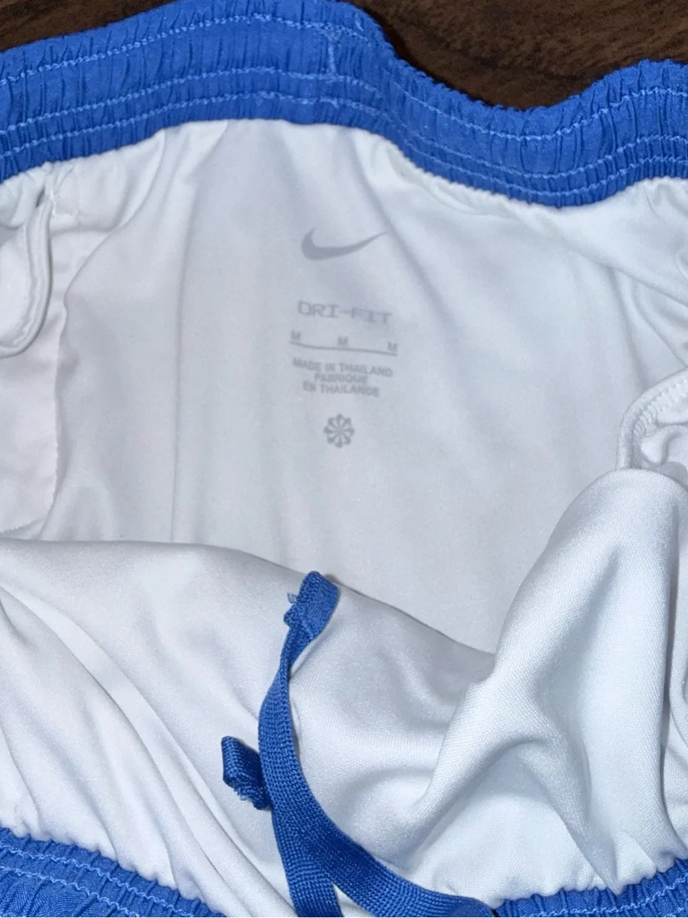 Nike Royal Blue Girls' Running Shorts with White Trim